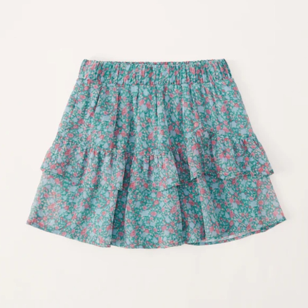 ABERCROMBIE KIDS Skirt Skort Shorts Floral size 8